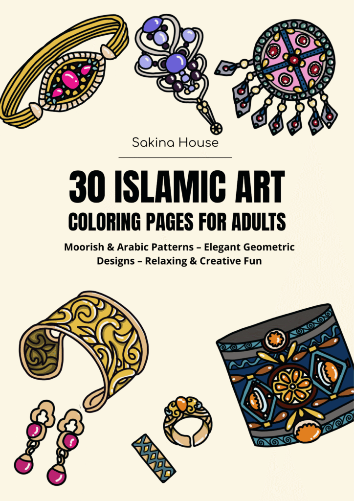 islamic art coloring book
