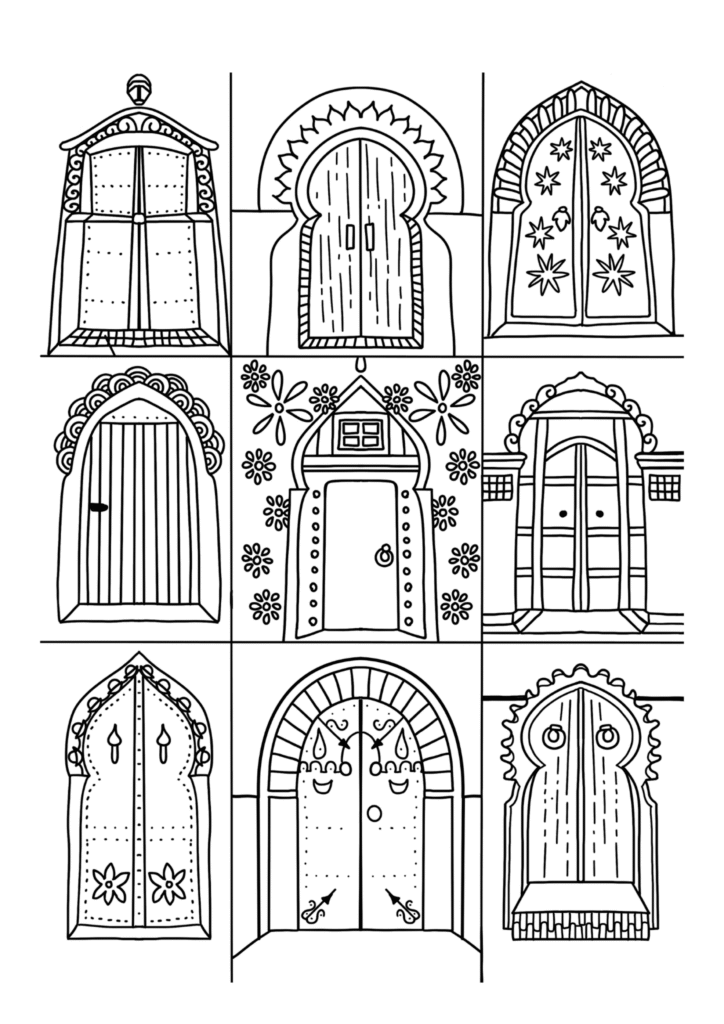 14 islamic art coloring book